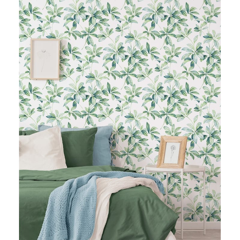 NextWall Leaf Trail Peel and Stick Wallpaper