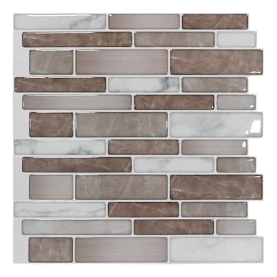 Art3d 12"x12" Vinyl Peel and Stick Backsplash Tile 10 Sheets
