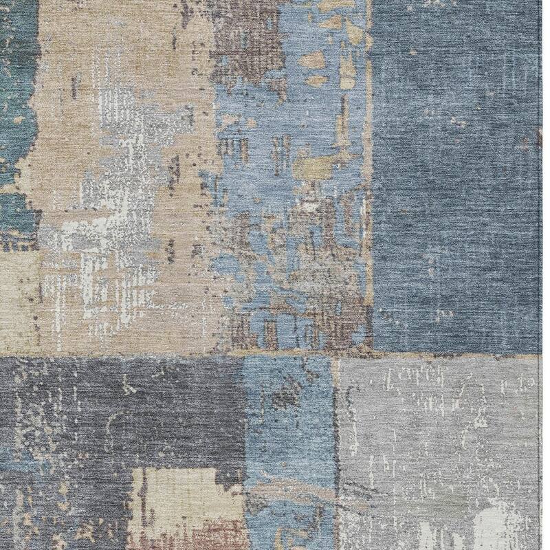 HomeRoots Abstract Transitional Rectangle Outdoor Rug
