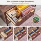 preview thumbnail 16 of 20, Modern Fluted 2 Drawer Lateral File Cabinet, Office Storage Cabinet