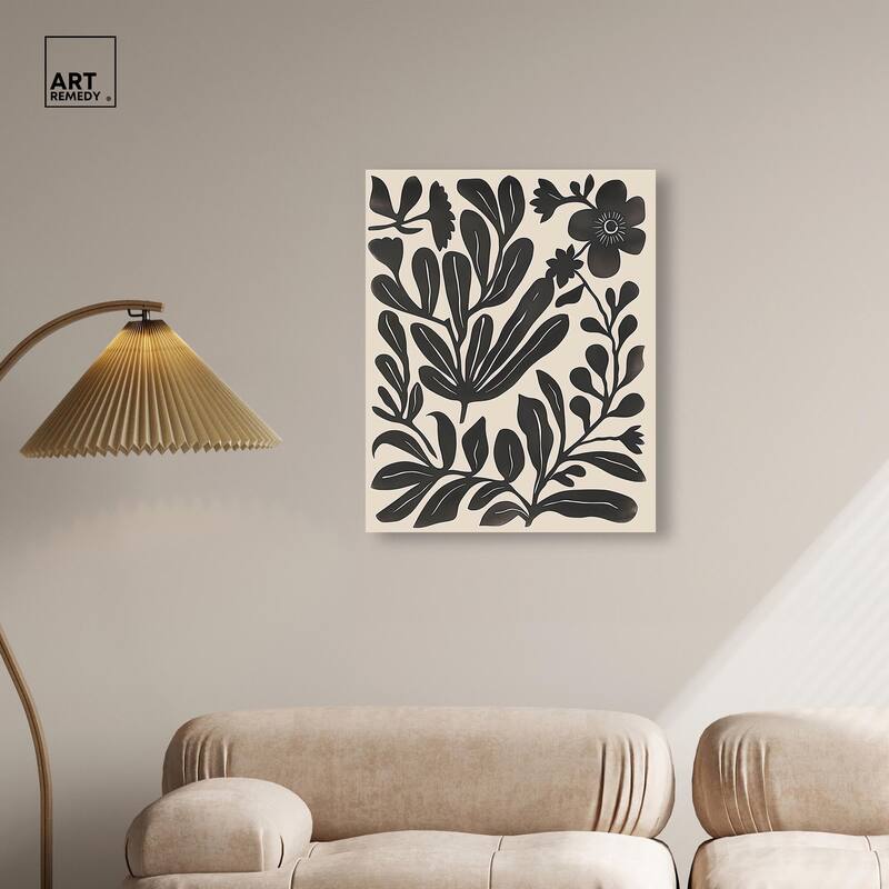 Ebony Eden Essence II Canvas by Art Remedy, Gallery Wrapped