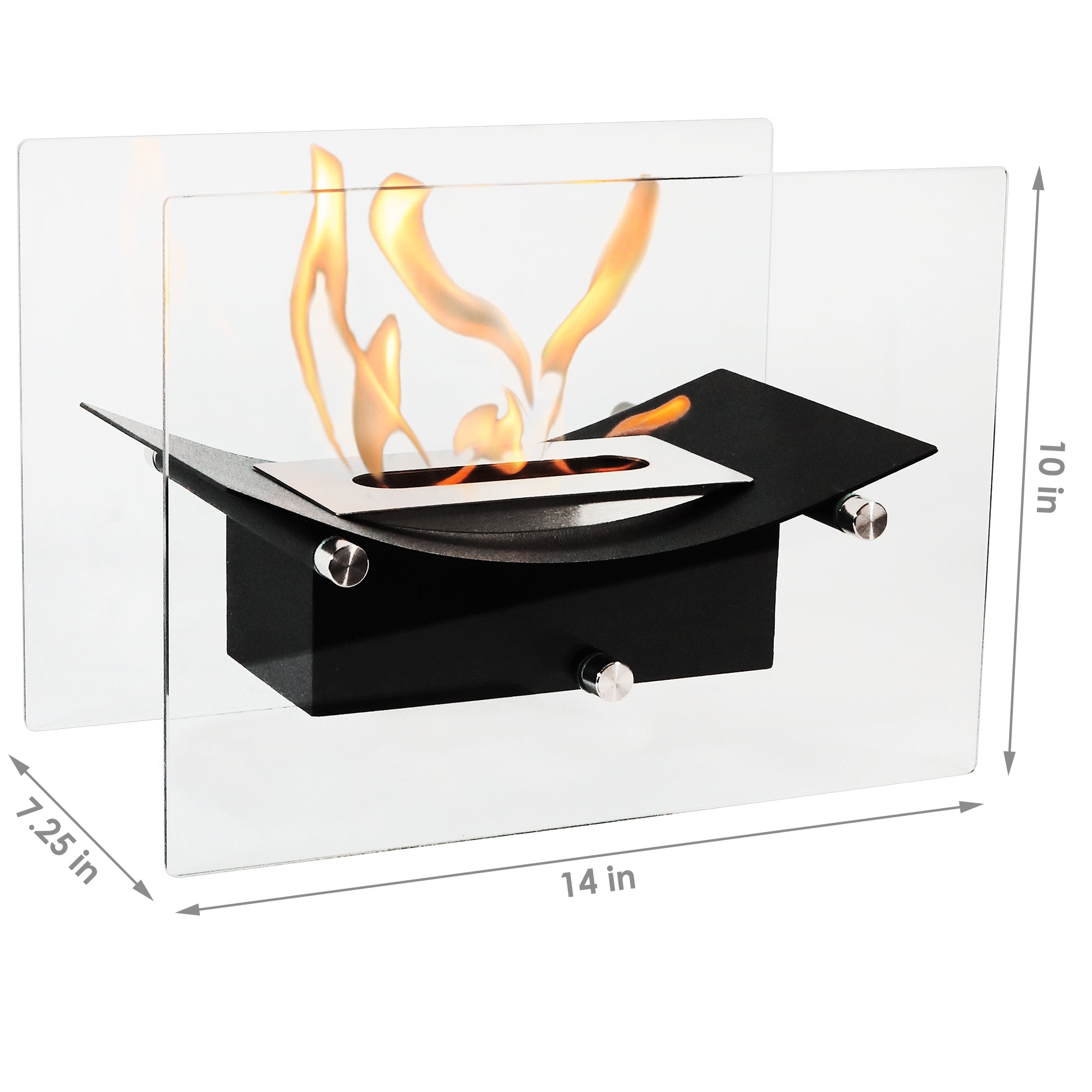 Shop Sunnydaze Zen Ventless Tabletop Fireplace Bio Ethanol