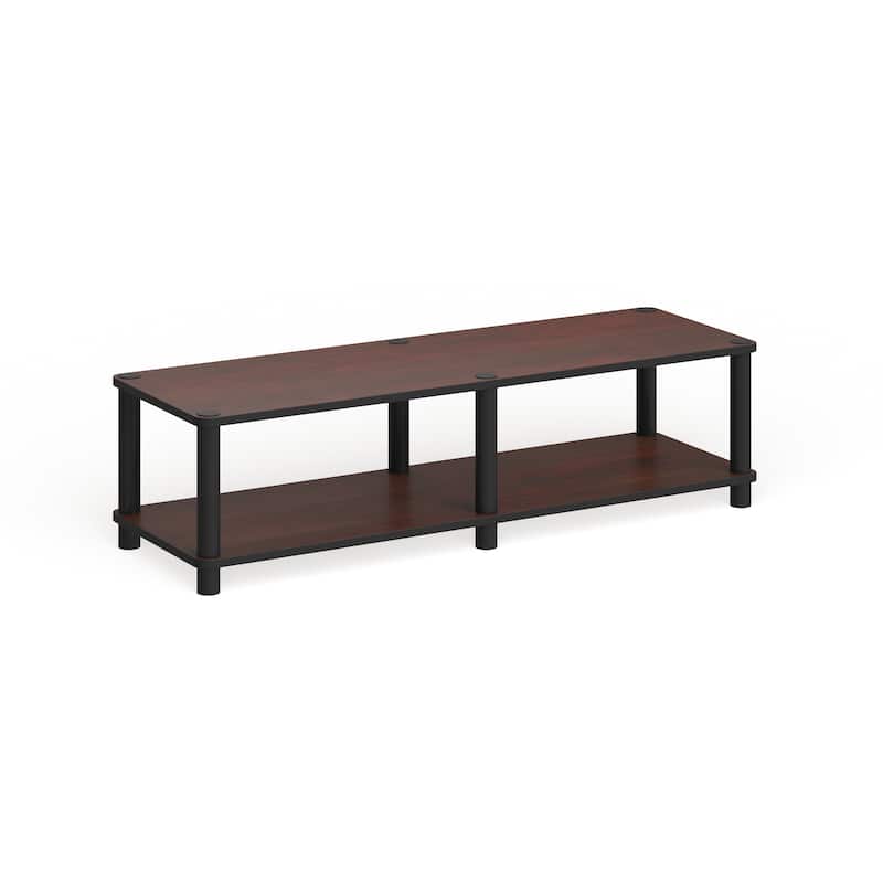 Porch & Den Delancey Wide TV Stand - Brown - Cherry Finish - Urban/Modern & Contemporary