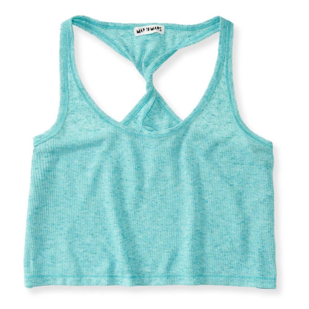 Aeropostale Womens Heathered Twist Tank Top
