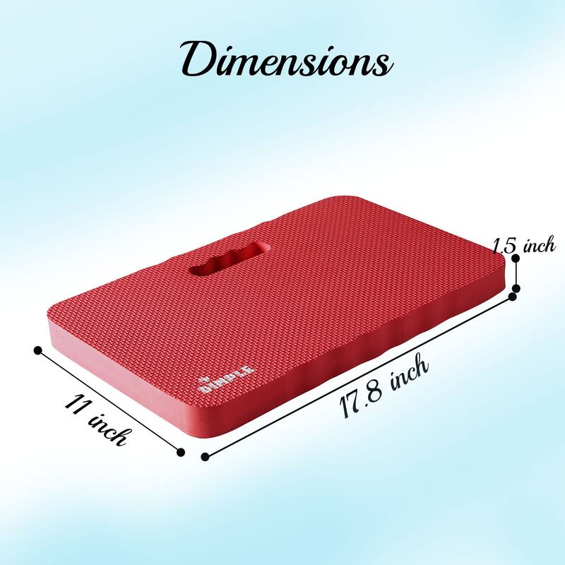 (Pack of 2) Dimple Multi-Purpose Mats with High-Density 1.5 inch Thick Foam Comfort Kneeling Pad for Gardening knee support