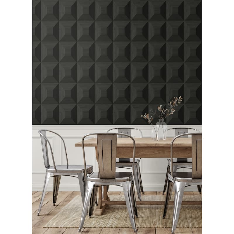 NextWall Quadrant Geo Peel and Stick Wallpaper