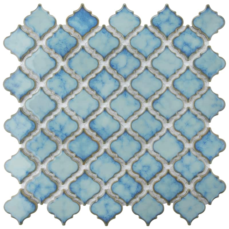 Merola Tile Hudson Tangier Marine 12-3/8" x 12-3/8" Porcelain Floor and Wall Tile