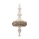 Glittered Glass Pinecone Finial Drop Ornament (Set of 6) main image 1