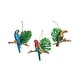 preview thumbnail 1 of 1, Rainforest Bird Ornament Set of 3 - 7" x 1.50" x 6.50"