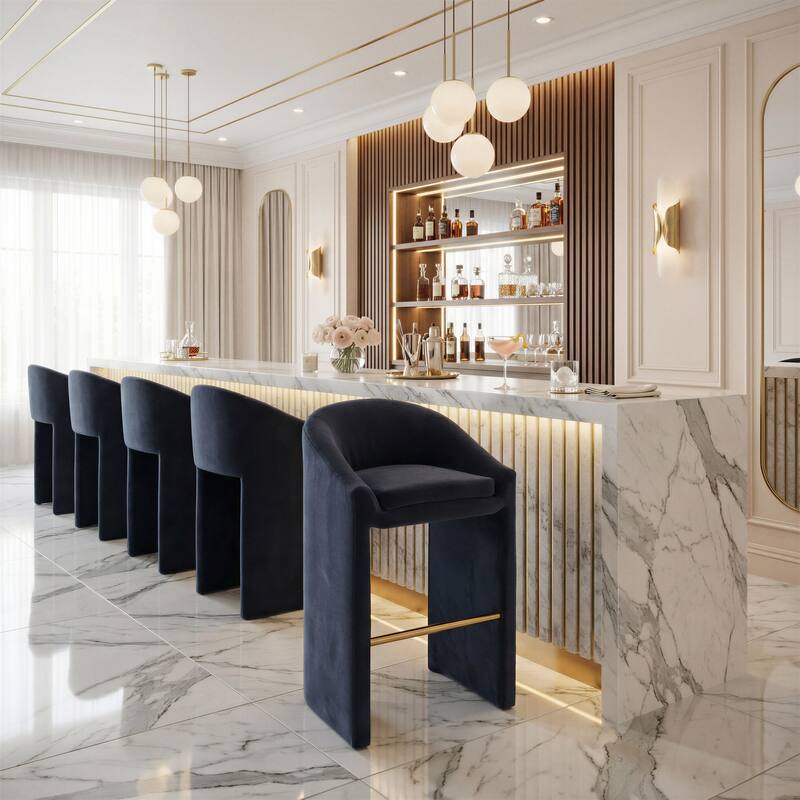 Equinox Barstool Oyster Gray & Natural