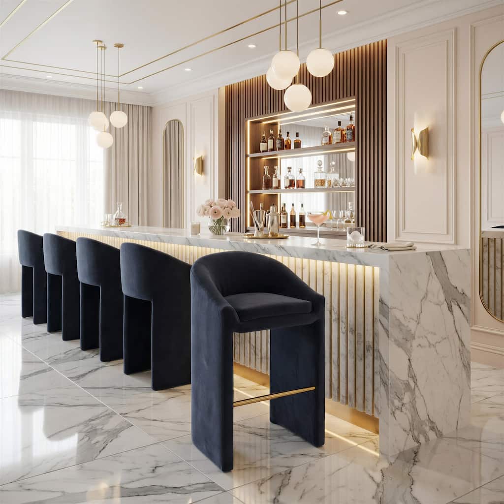 Equinox Barstool Oyster Gray & Natural