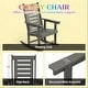 preview thumbnail 7 of 7, GDFStudio Outdoor Thalassa Rocking with Slatted Breathable Seats Set of 2