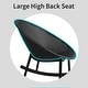 preview thumbnail 21 of 45, Set of 2 Mid-Century Modern Rocking Lounge Chairs - Egg-Shaped Breathable Plastic Seat with Durable Plastic Base, Accent Seating