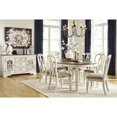 Signature Design by Ashley Realyn White/Brown 8-Piece Dining Package