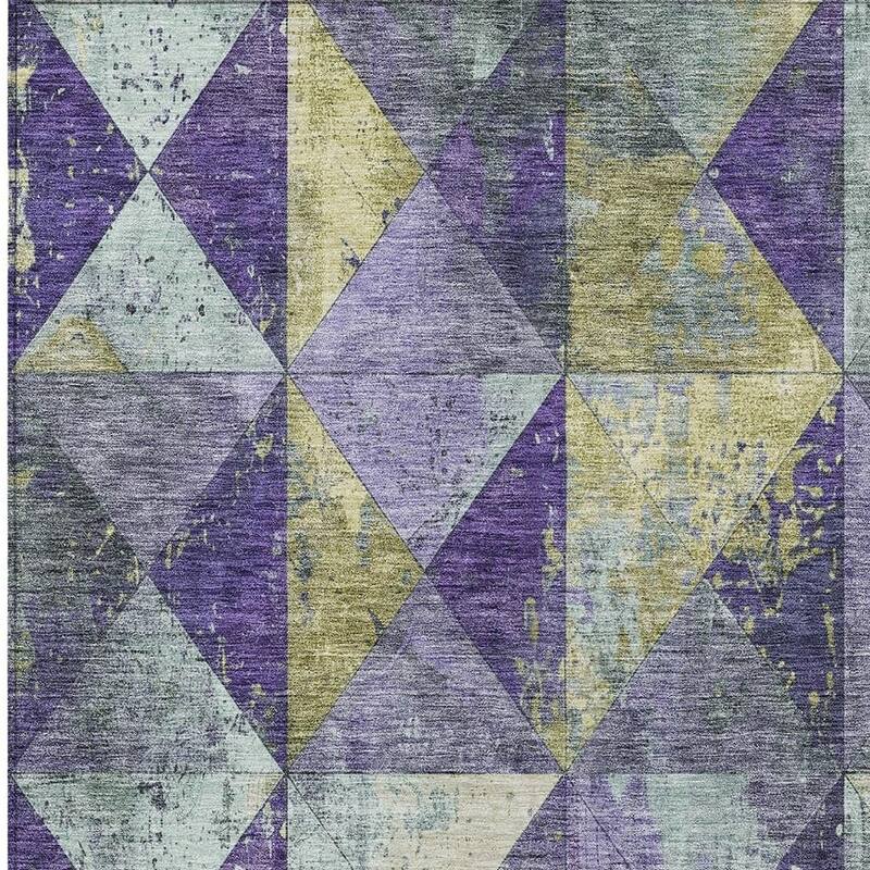 HomeRoots Geometric Transitional Rectangle Outdoor Rug