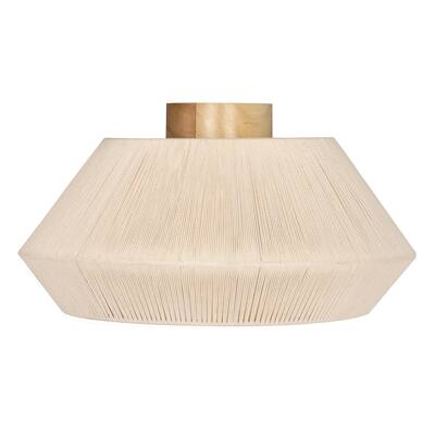 EGLO Lanier 1-Light Ceiling Light - Wood Canopy
