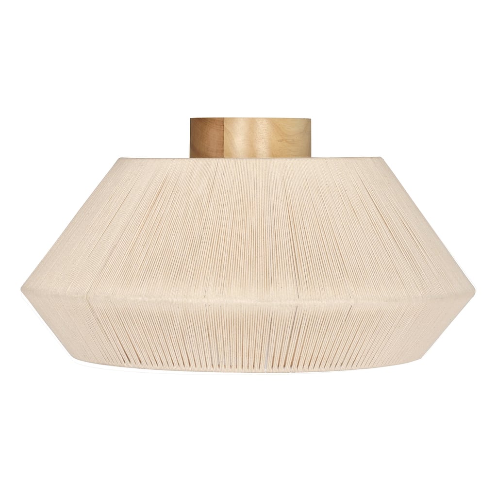 EGLO Lanier 1-Light Ceiling Light - Wood Canopy