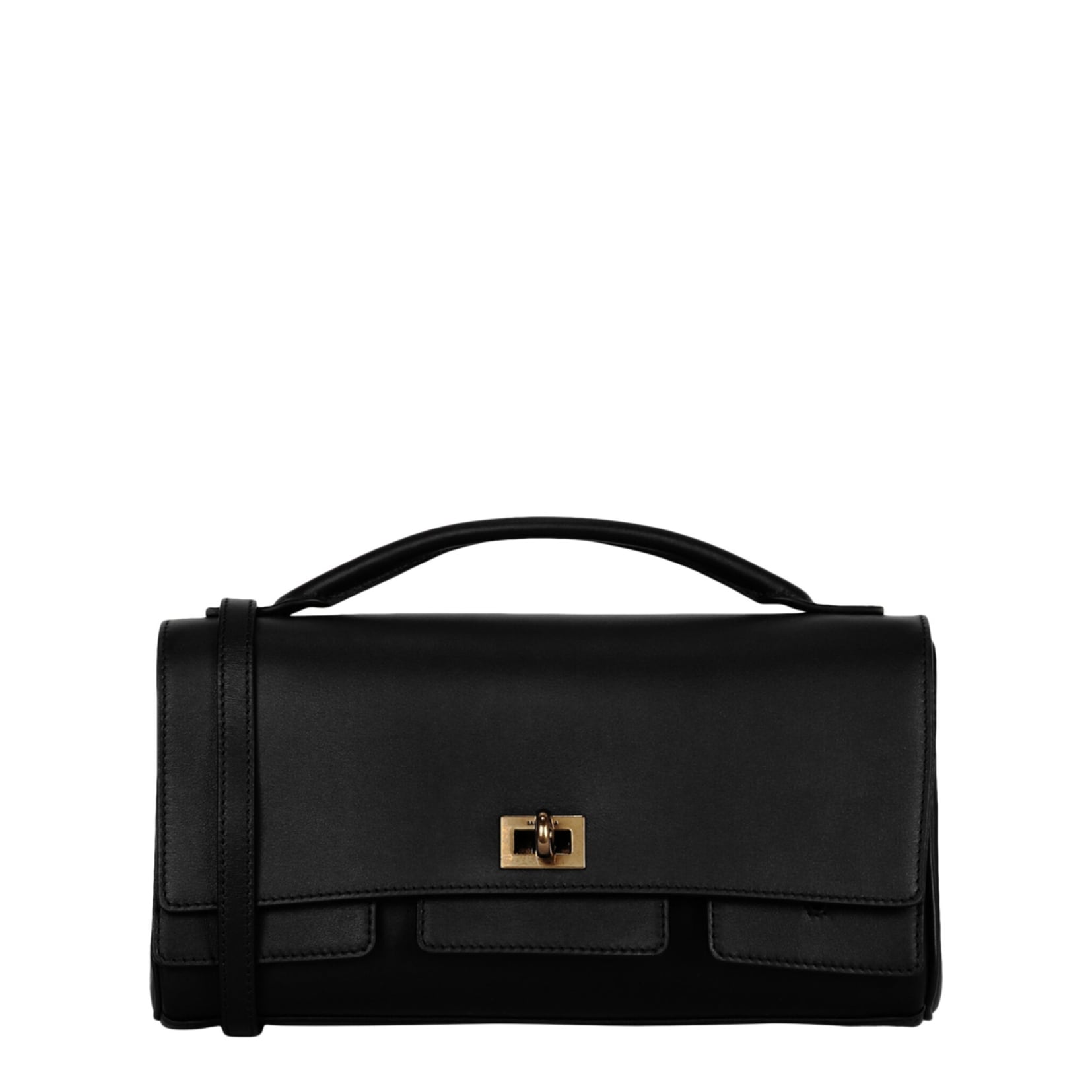 Balenciaga Bel Air Small Leather Clutch Bag