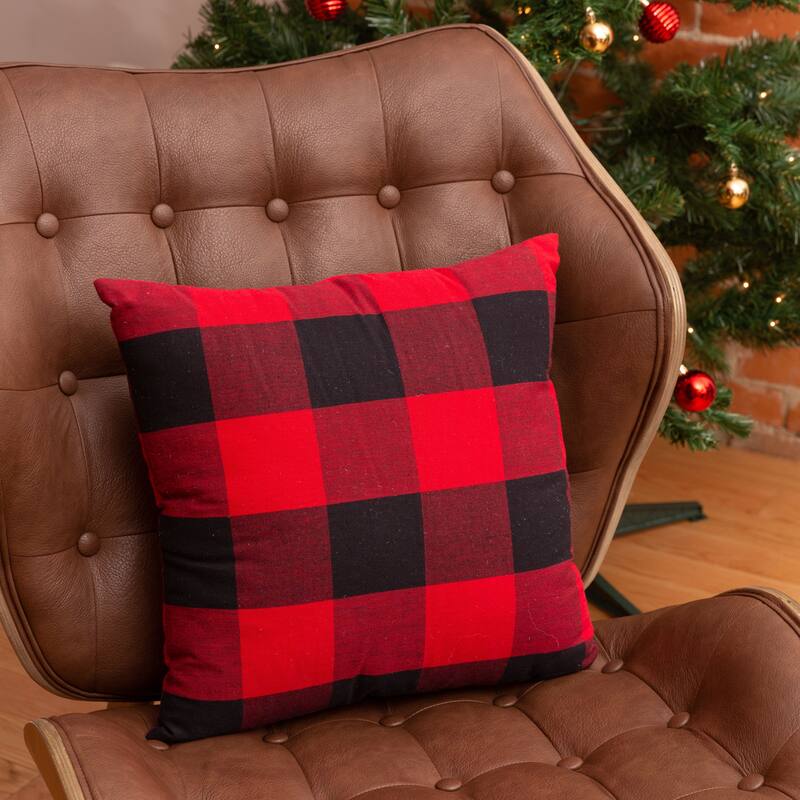 Fabstyles Buffalo Check 2 Piece Cotton Cushion Set