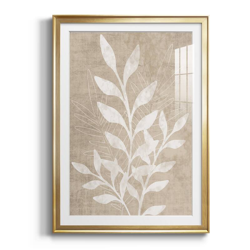 Foliage Retreat II Premium Framed Print - Ready to Hang - 22.5X30.5 - Gold