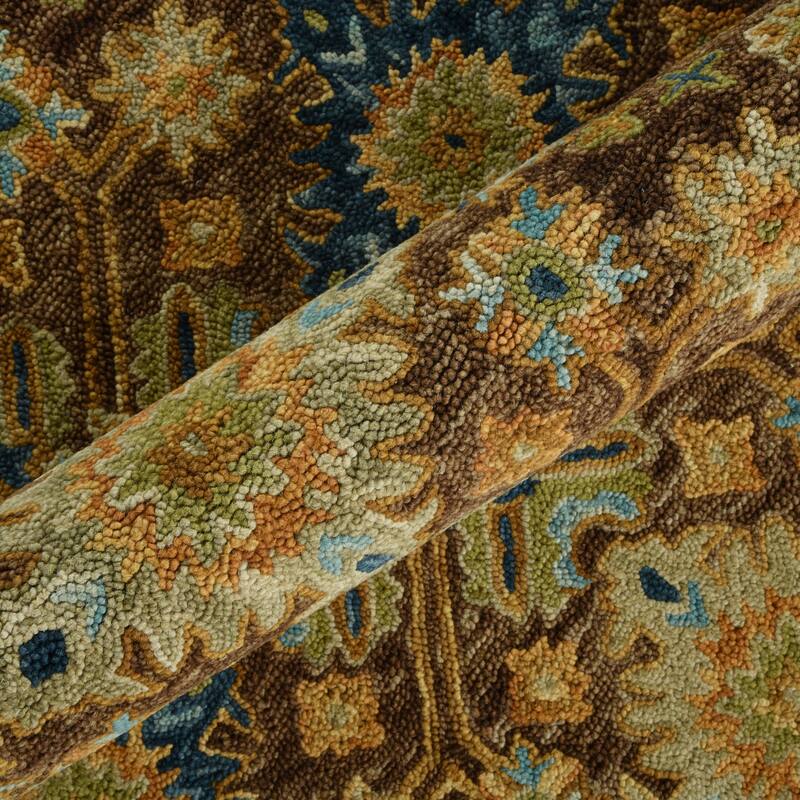 Empress Brown Traditional Hand-Hooked Area Rug 2' x 3'