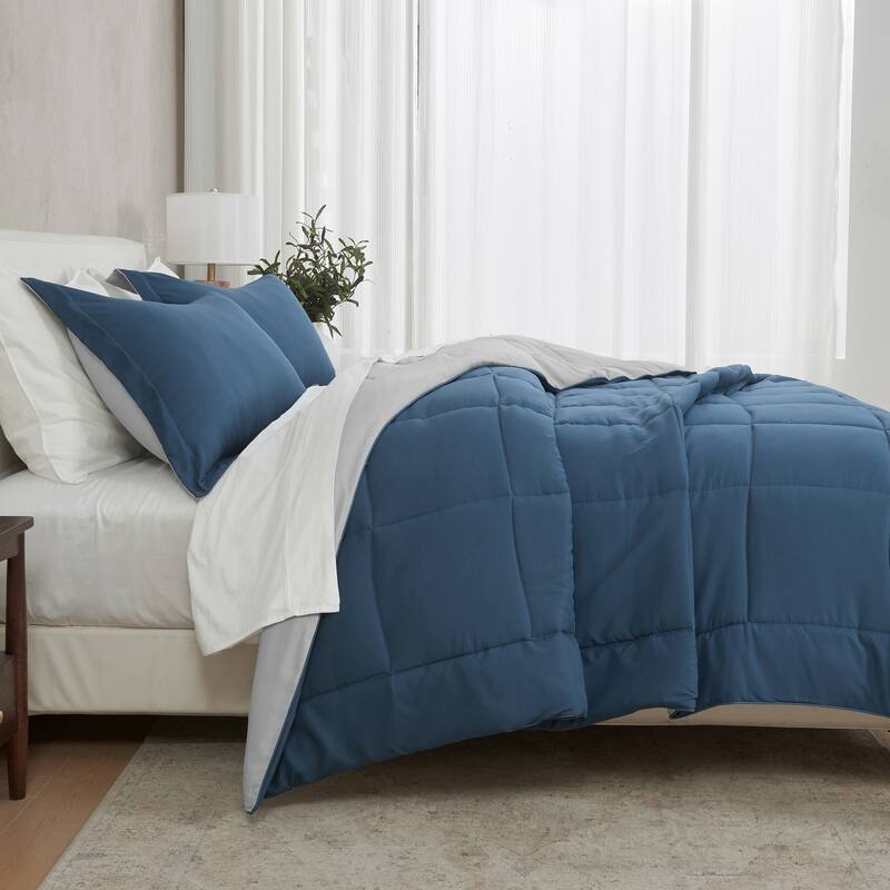 Linery & Co. All Season Down Alternative Reversible Comforter Set