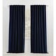 preview thumbnail 11 of 31, Lauren Ralph Lauren Velvety Back Tab/Rod Pocket Curtain Single Panel 52x96 - Indigo