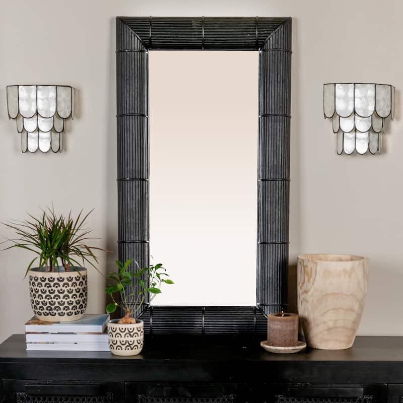 Bamboo Wall Mirror