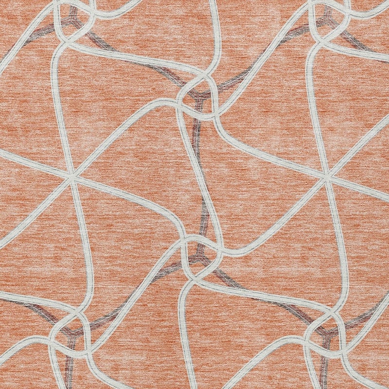 HomeRoots Geometric Contemporary Rectangle Outdoor Rug