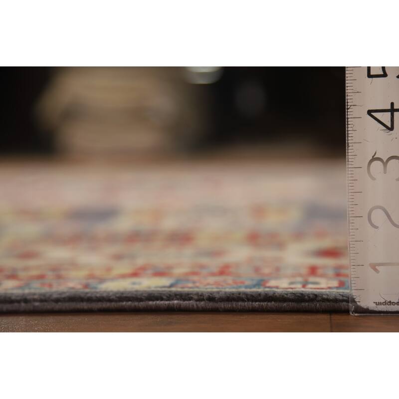 Hand Knotted Oriental 100% Wool Carpet Traditional Geometric Greys & Charcoal Kazak Area Rug - 11' 11'' X 9' 0''