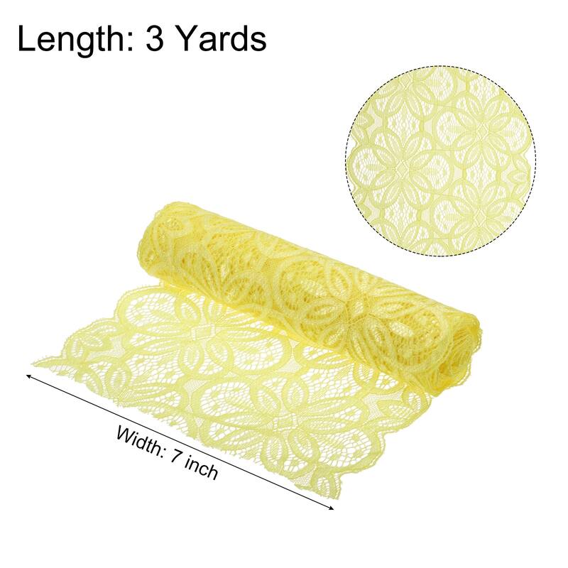 Lace Ribbon 7 Inch Lace Flower Trim for Craft Gift Wrappers Wedding