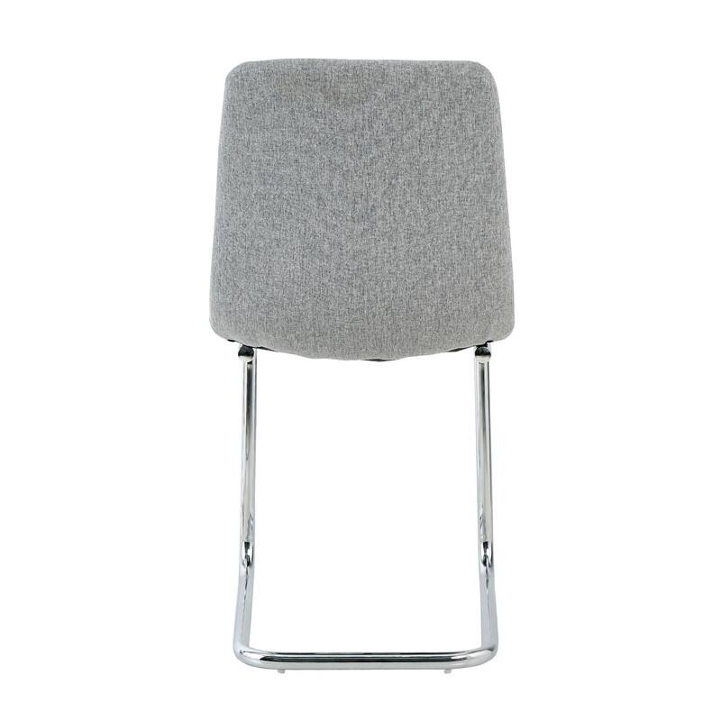 Modern/Simple Dining Chairs with Sliver Metal Base Set of 4