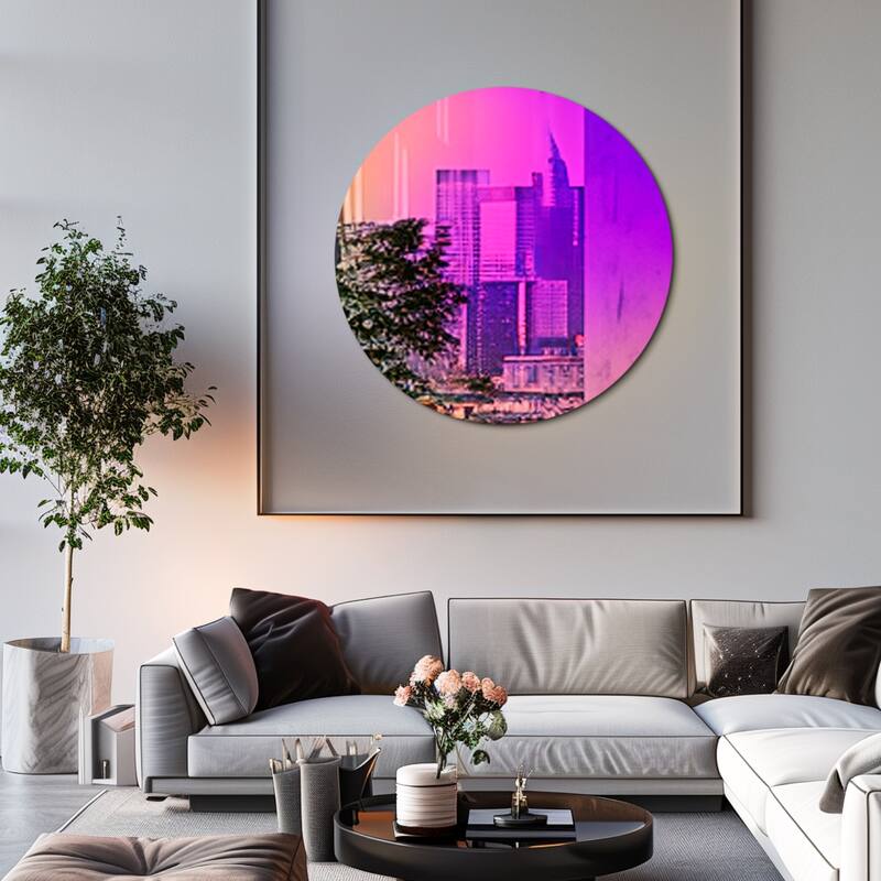 Aesthetic Thicken Rainbow Wall Mirror w/Iridescent Effect for Home Decor