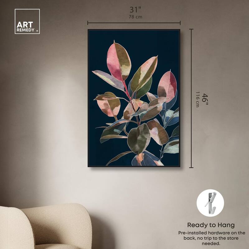 Fuchsia Frond I Canvas by Art Remedy