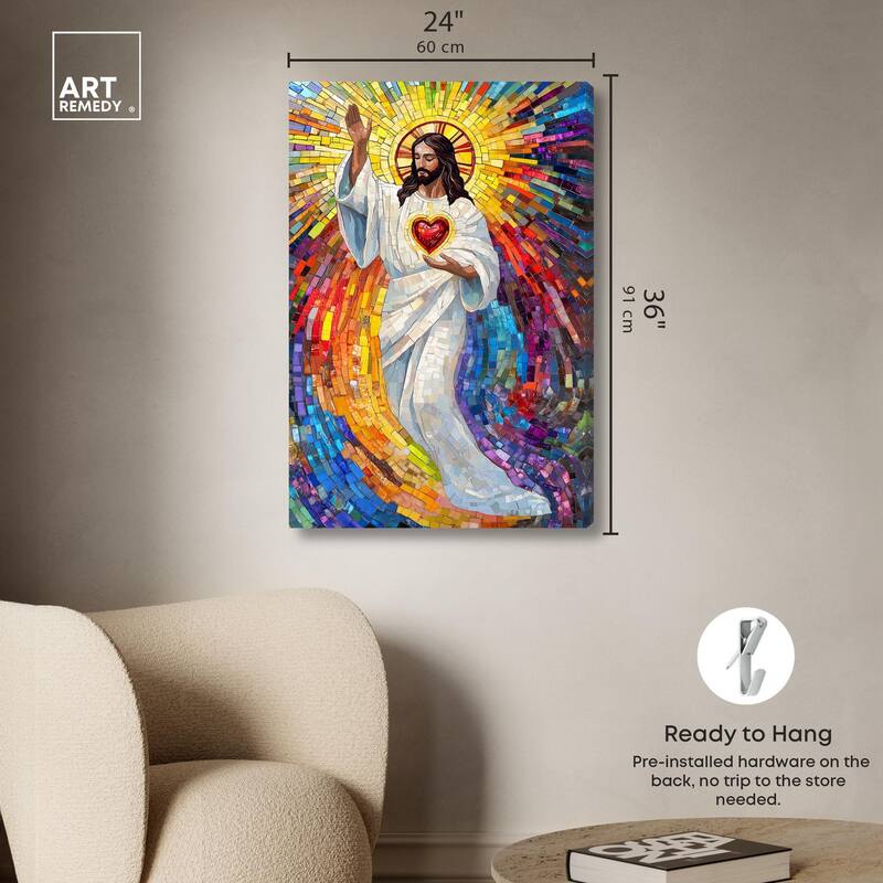 Blocks of Benediction II Canvas by Art Remedy, Gallery Wrapped