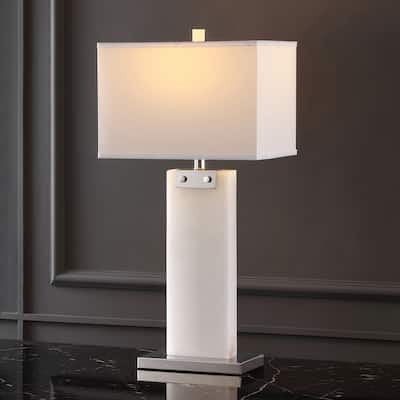 SAFAVIEH Couture Morgen Alabaster Table Lamp - 15 IN W x 10 IN D x 30 IN H