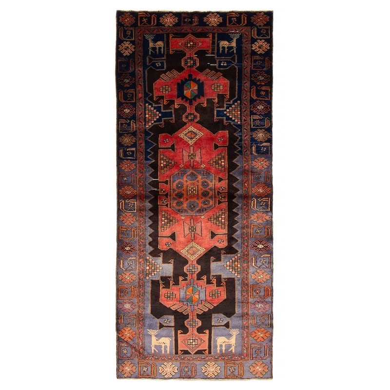 ECARPETGALLERY Hand-knotted Anadol Brown Wool Rug - 3'7 x 8'10 - Dark Brown - 3'7 x 8'10