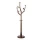 preview thumbnail 14 of 35, Rubberwood Freestanding Coat Rack, Entryway Coat Tree with Hooks - 74"H x 16.5"Dia