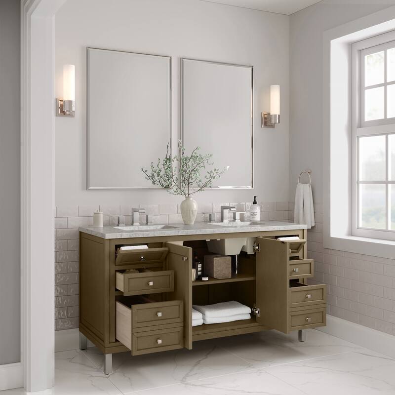 James Martin Vanities 503-V60D-3EJP Chicago 60" Free Standing Double