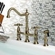 preview thumbnail 6 of 46, Heritage Bridge Kitchen Faucet with Brass Sprayer Antique Brass