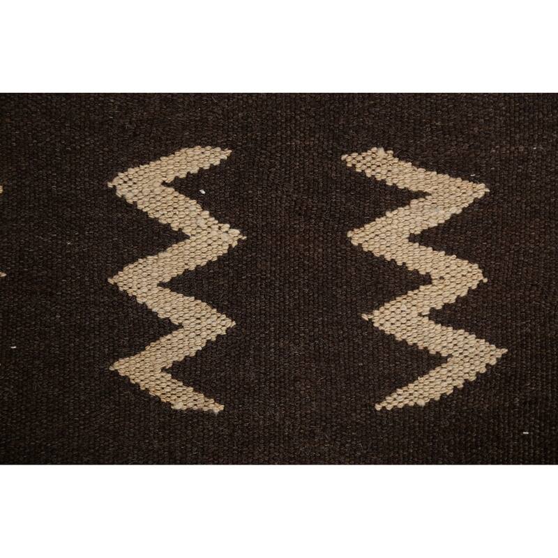 Natural Dye Kilim Geometric Tribal Oriental Area Rug Wool Flat-woven - 6'6" x 8'1"