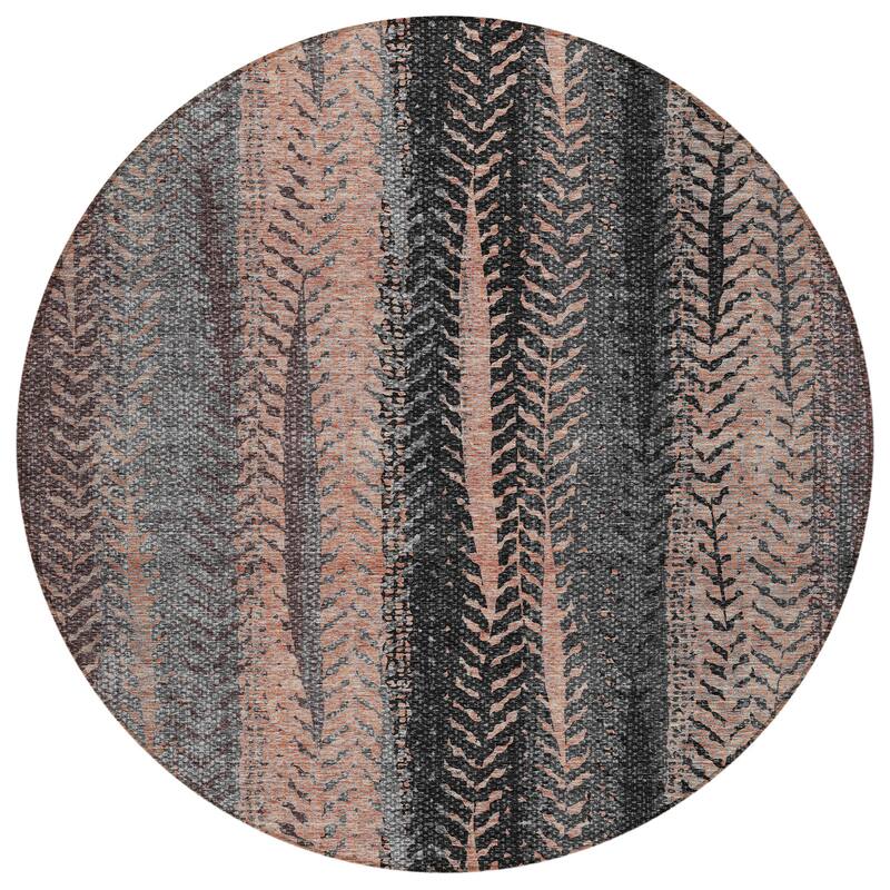 Machine Washable Indoor/ Outdoor Chantille Modern Imprints Rug