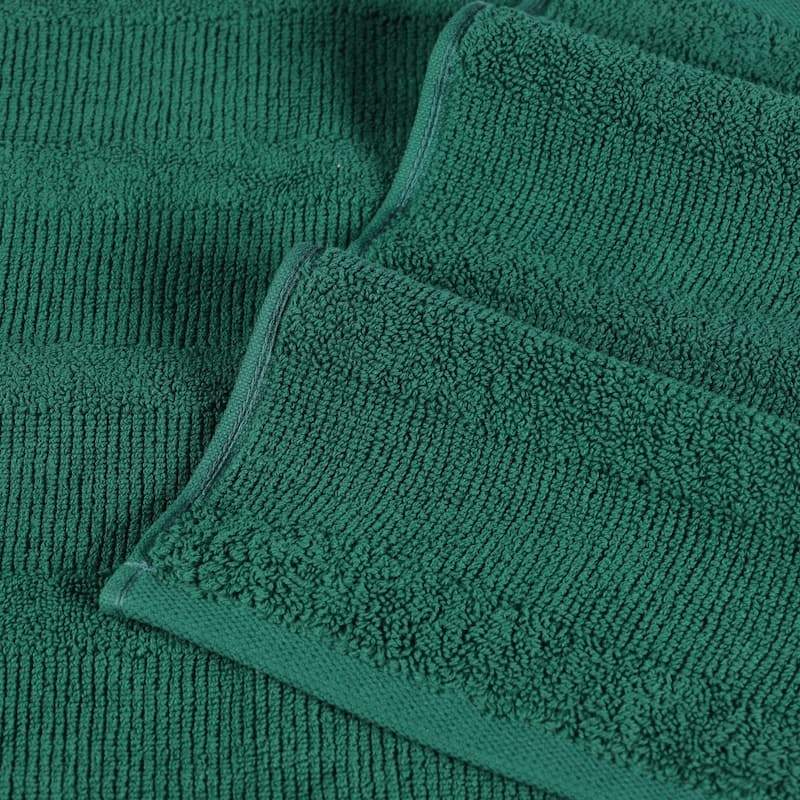 Superior Roma Cotton Ribbed Absorbent Face Towel Washcloth Set of 12