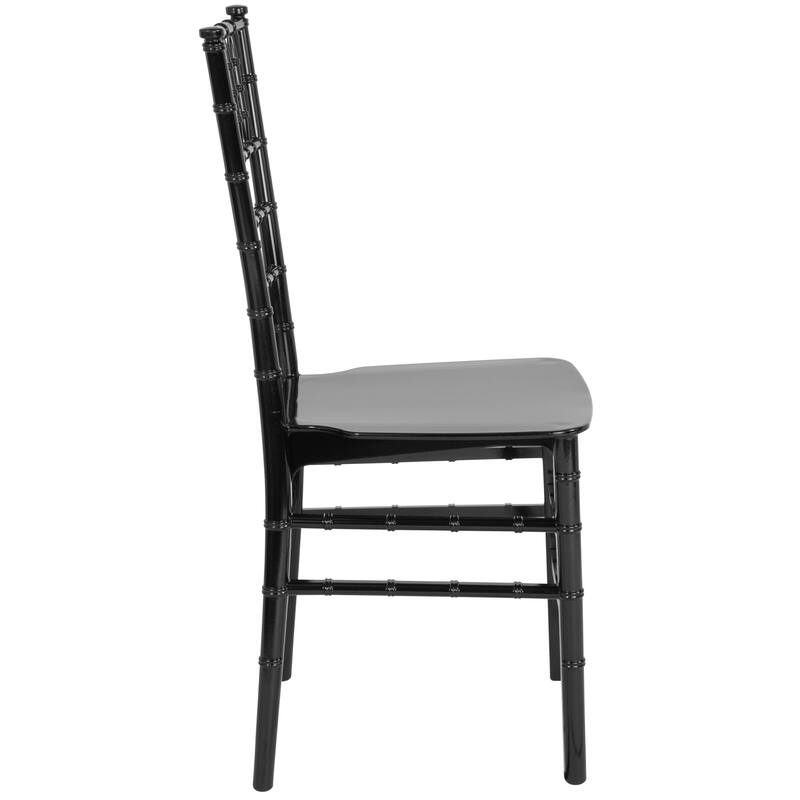 Resin Stackable Chiavari Chair - 15"W x 18.75"D x 35"H - 15"W x 18.75"D x 35"H