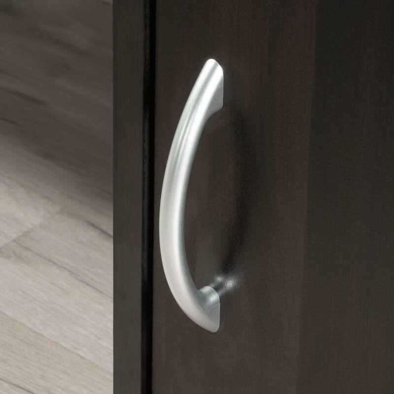 Engineered Wood Transitional Desk with Storage