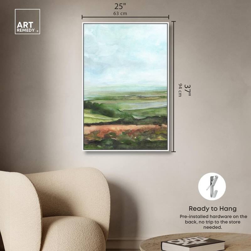 Watercolor Horizon Canvas by Art Remedy