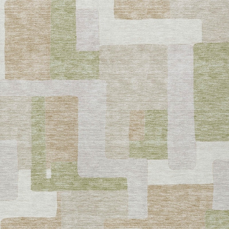 HomeRoots Geometric Transitional Rectangle Outdoor Rug
