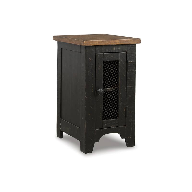 Valebeck Black/Brown Casual Chair Side End Table