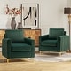 preview thumbnail 11 of 43, Ganymedes Modern Velvet Accent Arm Chair with Golden Legs by HULALA HOME GREEN