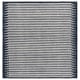 preview thumbnail 3 of 13, SAFAVIEH Handmade Ebony Kenza Modern Wool Rug 6' Square - Ivory/Navy - Square